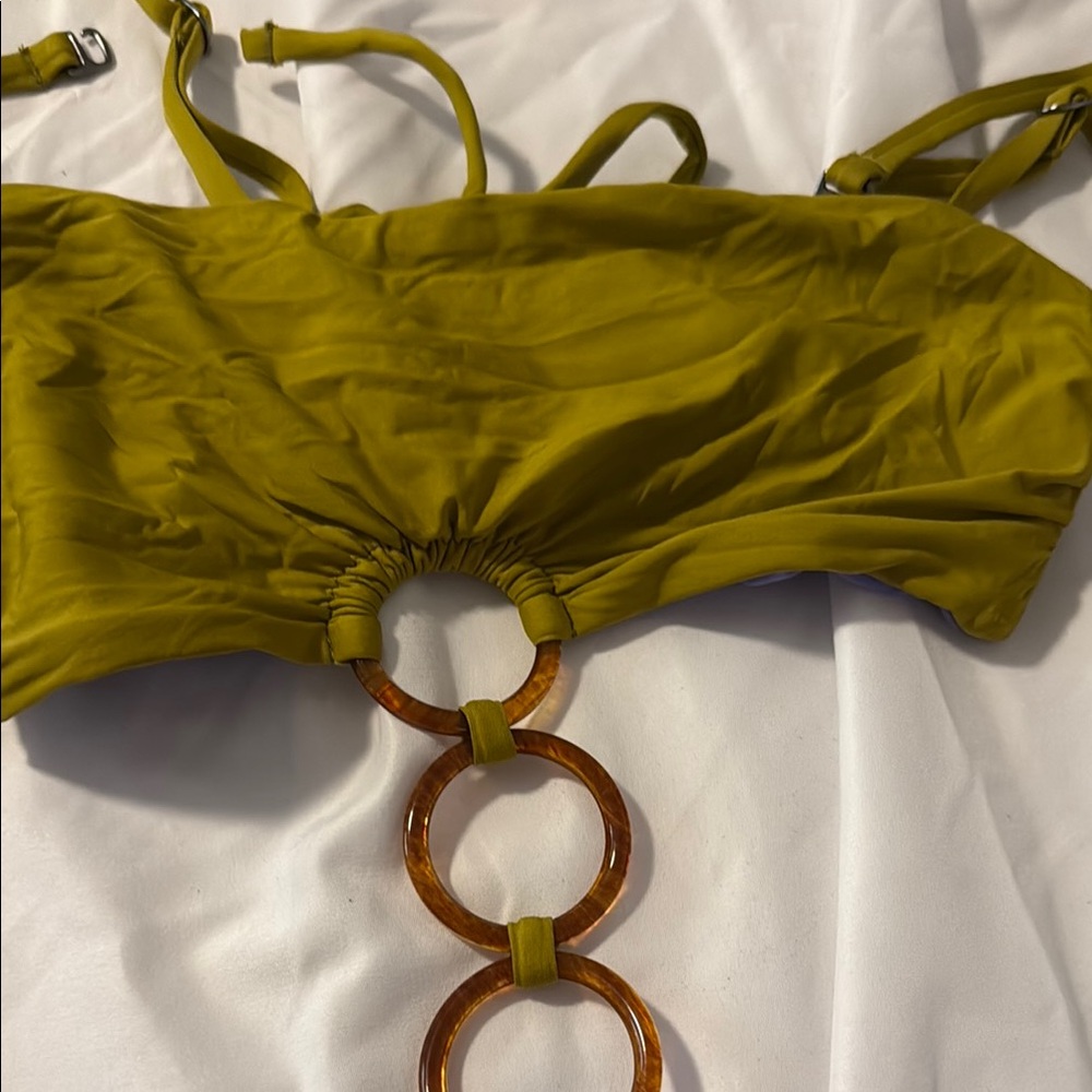 Maaji Olive and Lavender One Piece Swimsuit - Picture 6 of 9